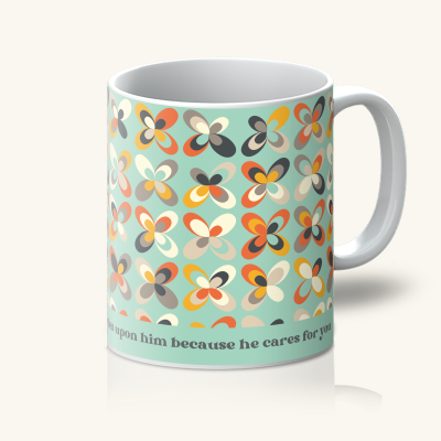 Because He Cares For You - Mug - Image 2