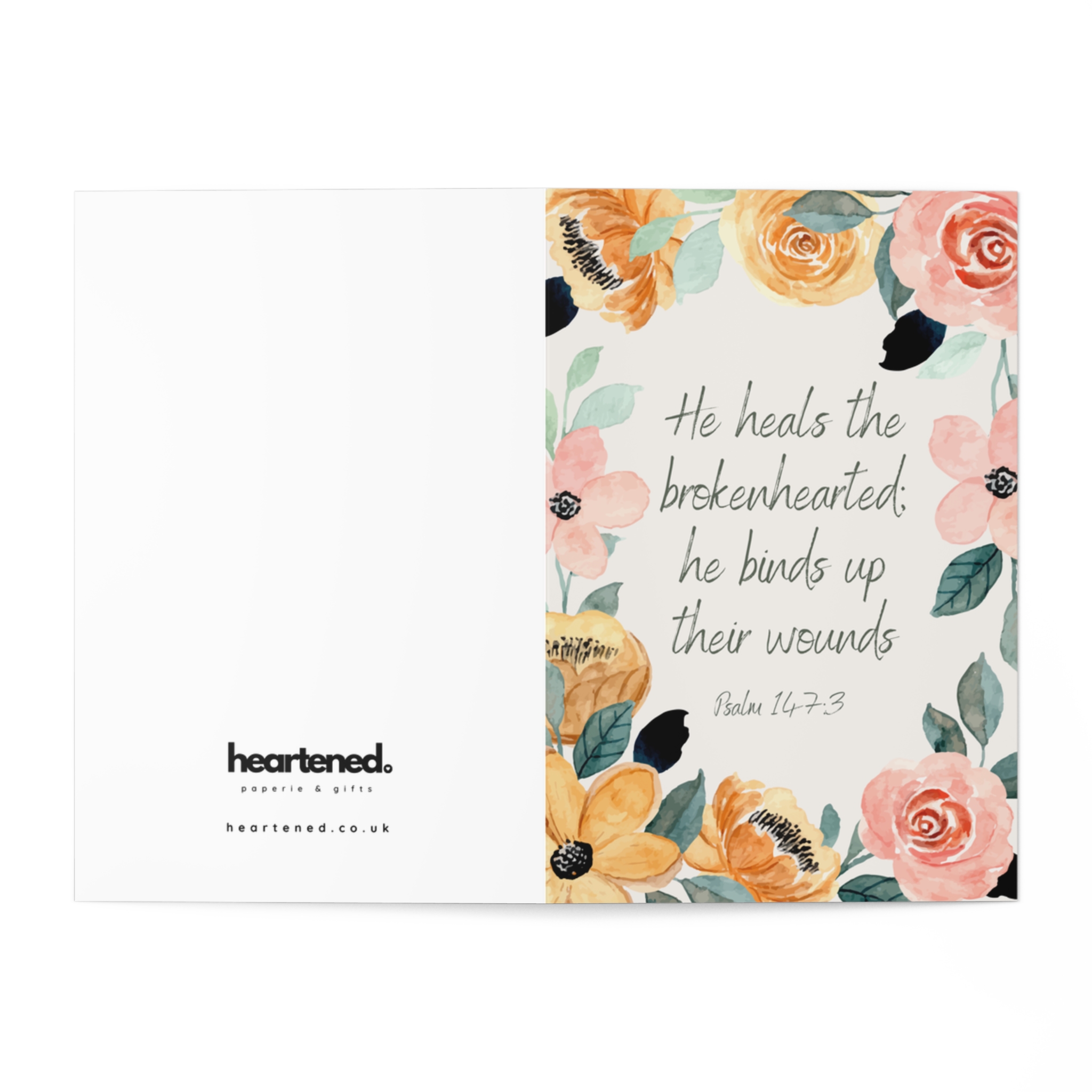 "He Heals the Brokenhearted", Comfort Card - Image 2