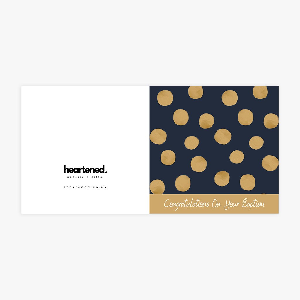 Baptised 2026 Eternal Happiness Gold Dots Card - Image 2