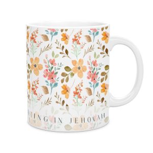 Trusting in Jehovah Floral Mug