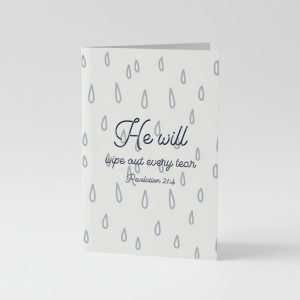 He Will Wipe Out Every Tear Card