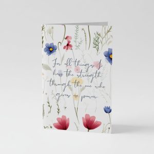 For All Things I Have the Strength, Christian Encouragement Card