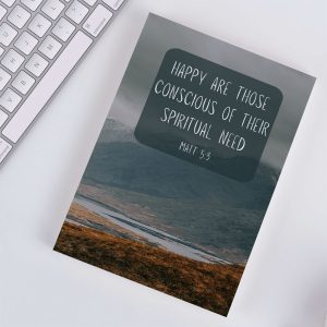 Happy Are Those Conscious of Their Spiritual Need, 2026 Mountain Landscape Notebook
