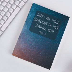 Happy Are Those Conscious of Their Spiritual Need, 2026, Night Sky Notebook