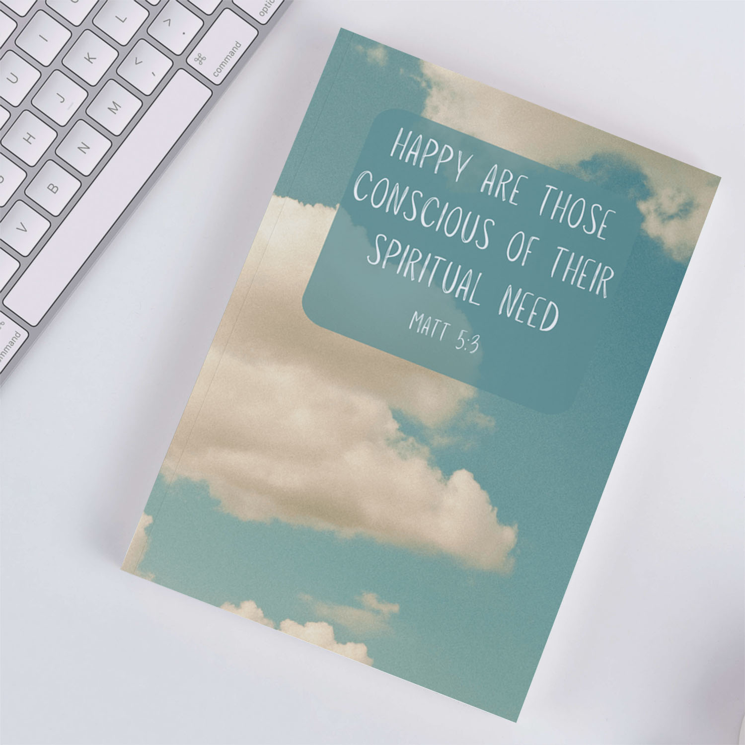 Happy Are Those Conscious of Their Spiritual Need, 2026, Cloud, Notebook