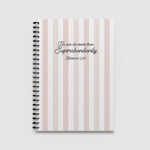 He Can Do More Than Superabundantly Spiral Bound Notebook