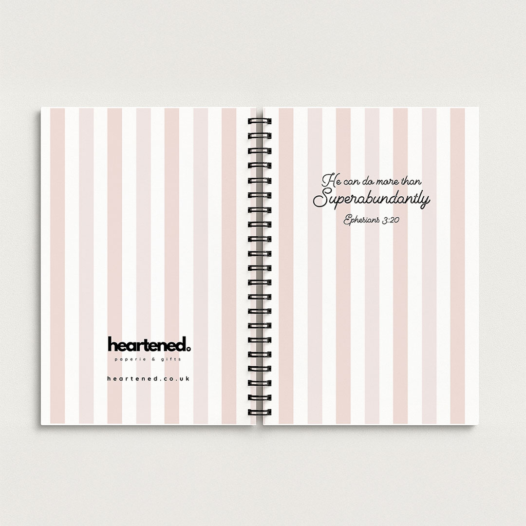 He Can Do More Than Superabundantly Spiral Bound Notebook