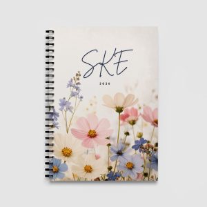 SKE 2026 Floral A5 Spiral Bound Notebook