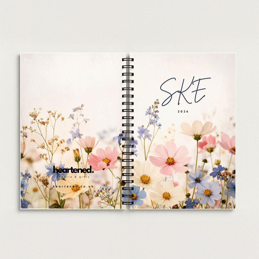 SKE 2026 Floral A5 Spiral Bound Notebook