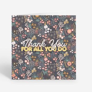 Thank You for All You Do Appreciation Card