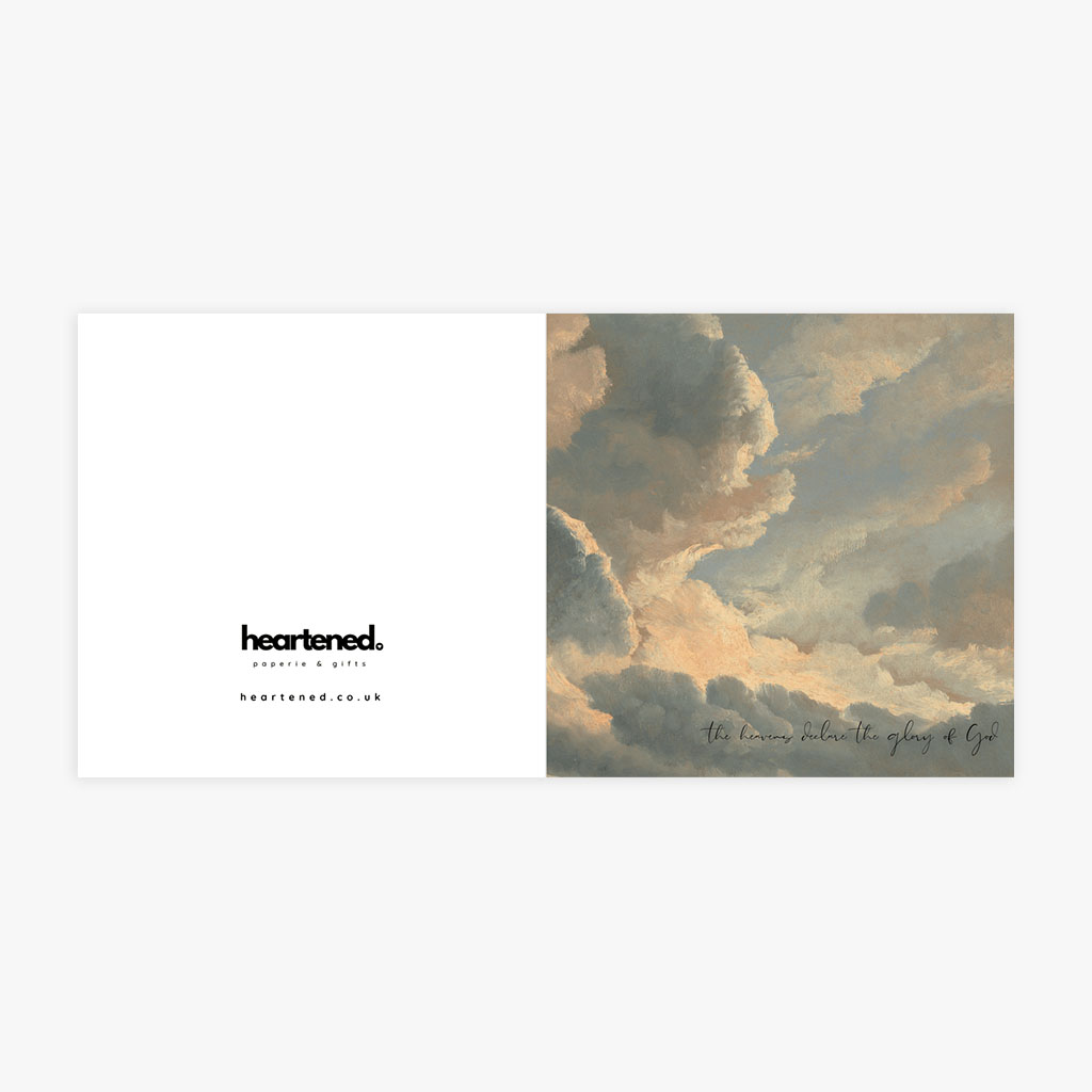 The Heavens Declare the Glory of God Scripture Card