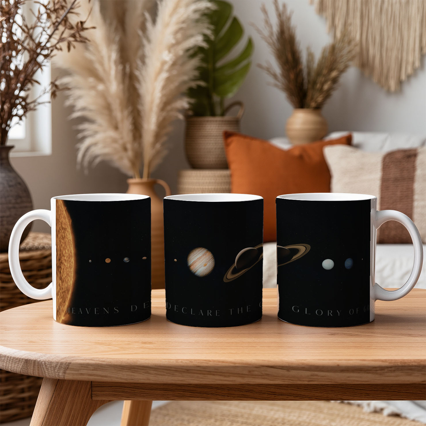 The Heavens Declare the Glory of God, Planets Mug