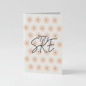 Enjoy SKE Card A6 Floral Card