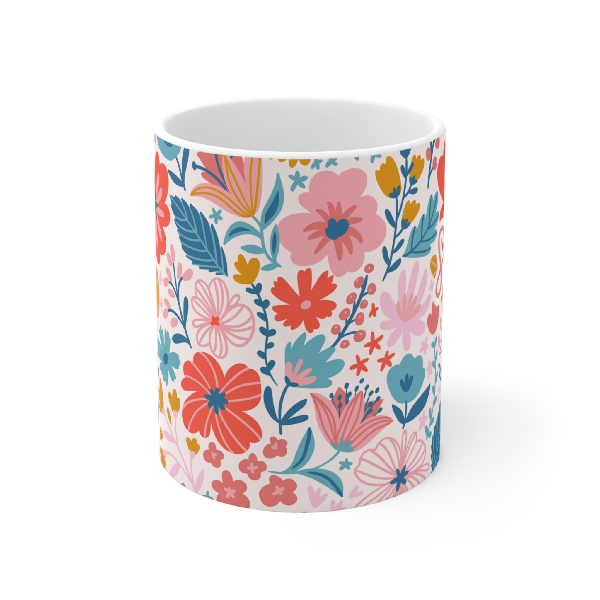 SKE, Bright Floral Mug - Image 2