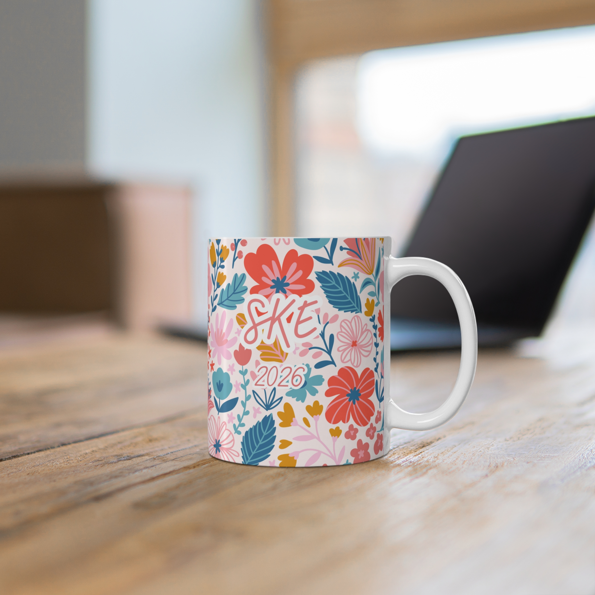 SKE, Bright Floral Mug - Image 3