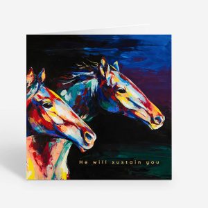 He will sustain you christian greeting card JW