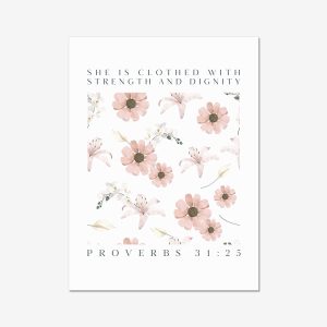 She is closed with strength print