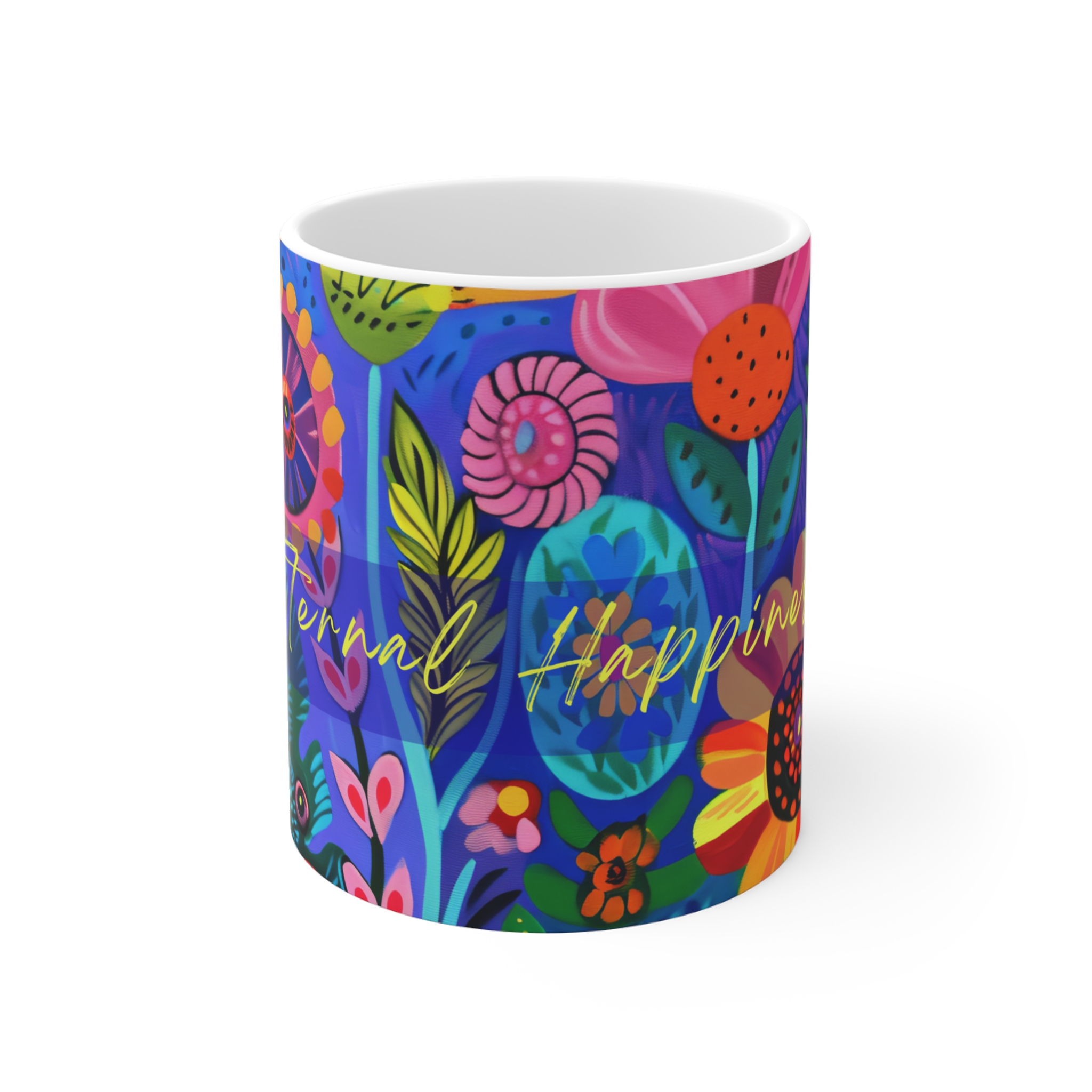 Eternal Happiness 2026 Convention Bright Floral Mug - Image 2