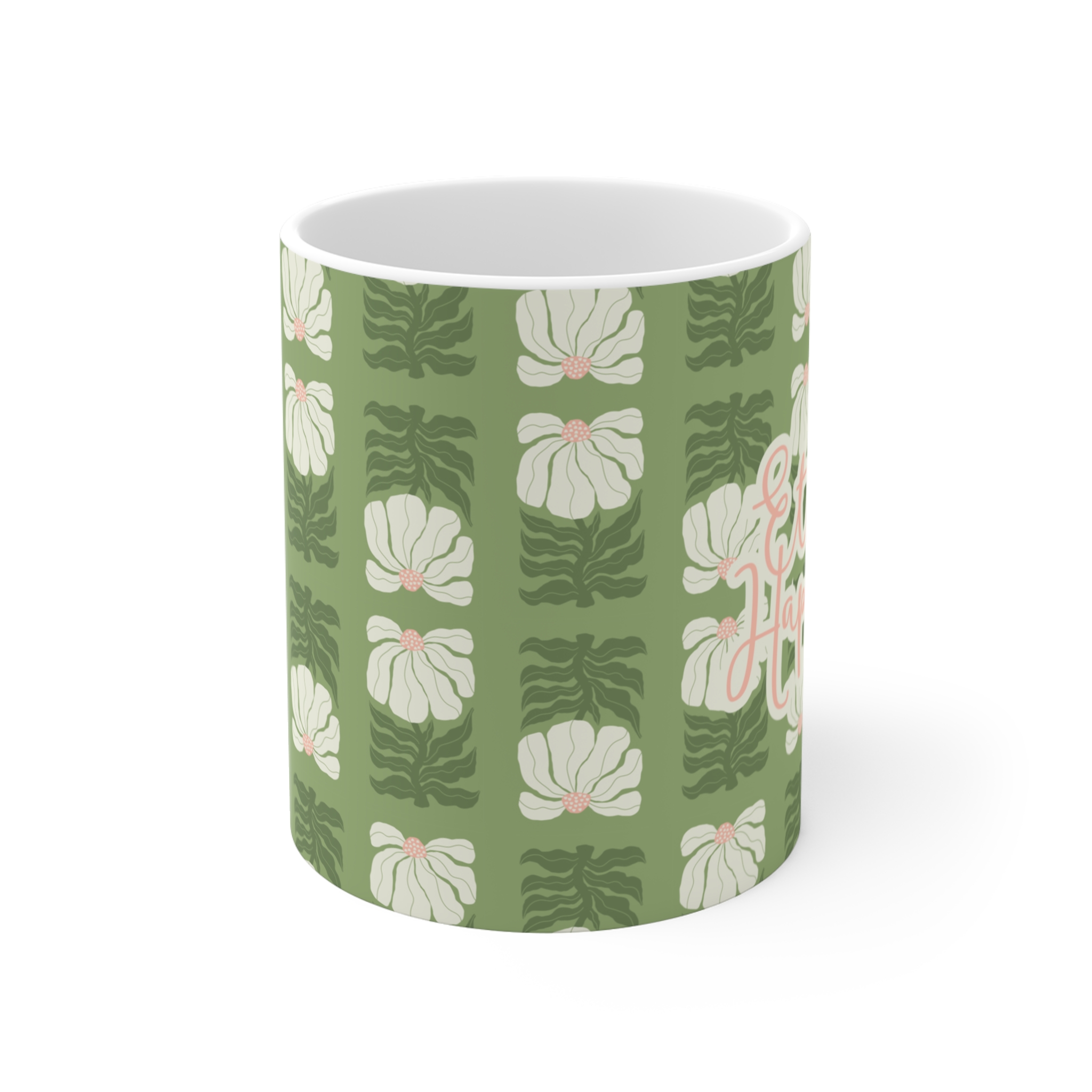 Eternal Happiness 2026 Convention Green Botantical Mug - Image 2