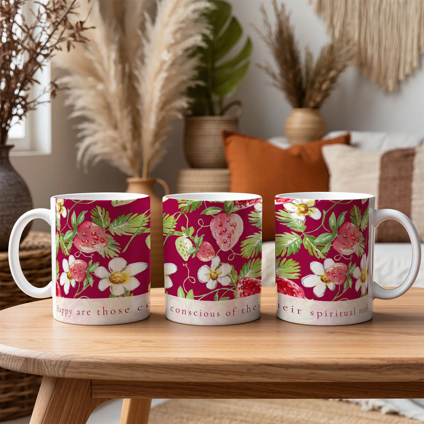 Year Text 2026 "Happy Are Those Conscious of Their Spiritual Need" Mug