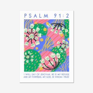 Psalm 91 scripture wall art
