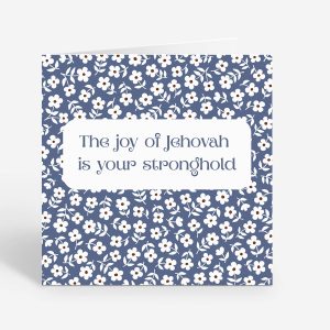 The joy of Jehovah is your stronghold greeting card