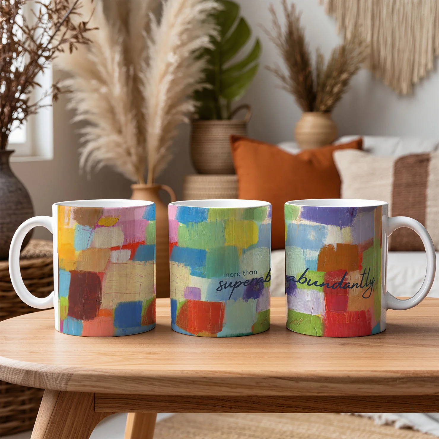 More Than Superabundantly Colourful Abstract Mug