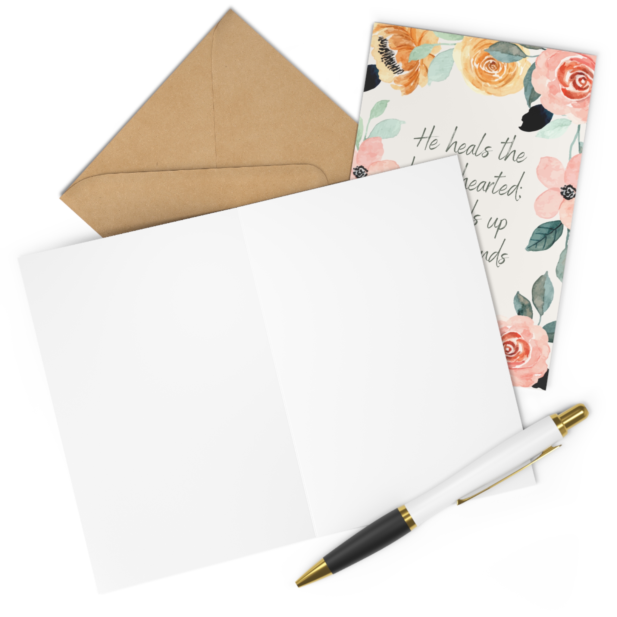 "He Heals the Brokenhearted", Comfort Card - Image 3