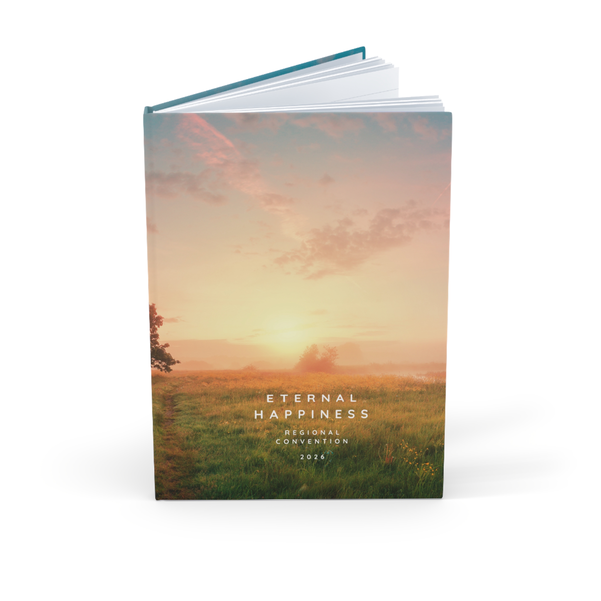 Eternal Happiness 2026 A5 Sunrise Meadow Hardback Journal - Image 3