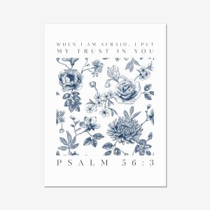I put my trust in you scripture print