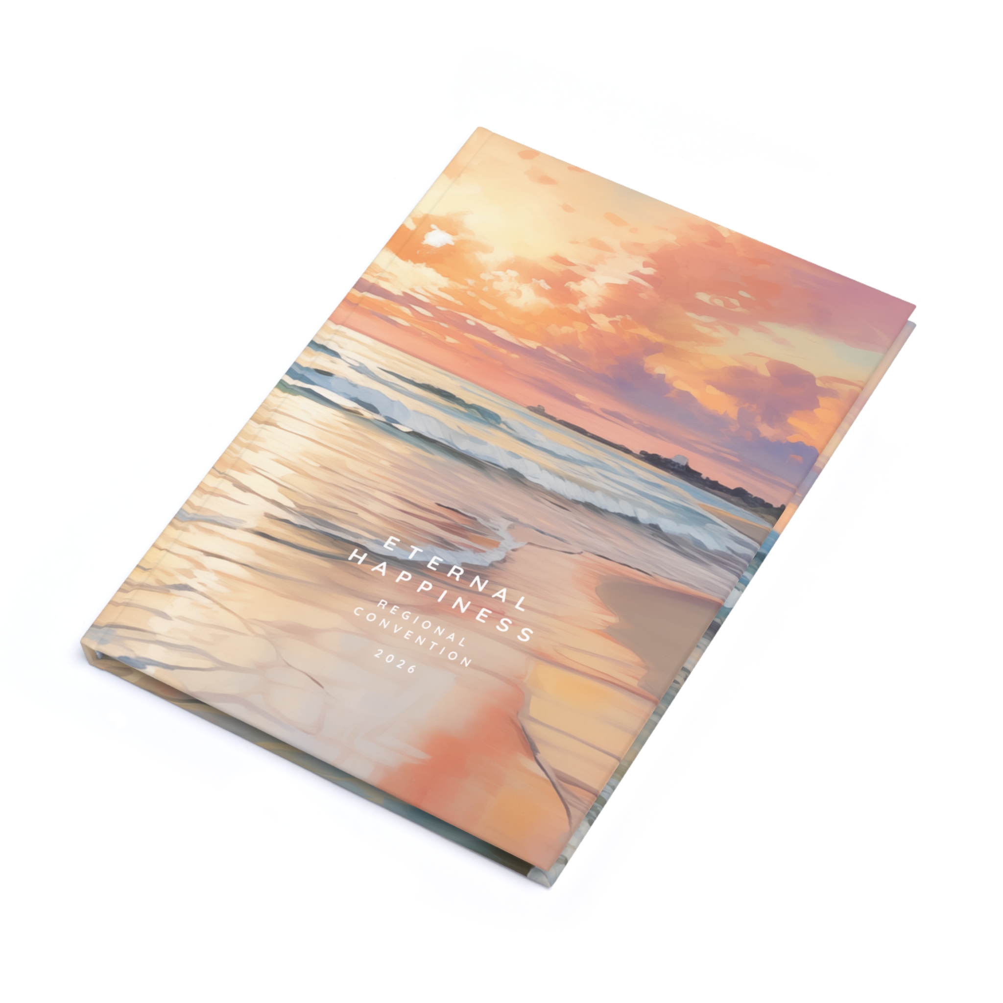 Eternal Happiness 2026 A5 Sunset Beach Hardback Journal - Image 6