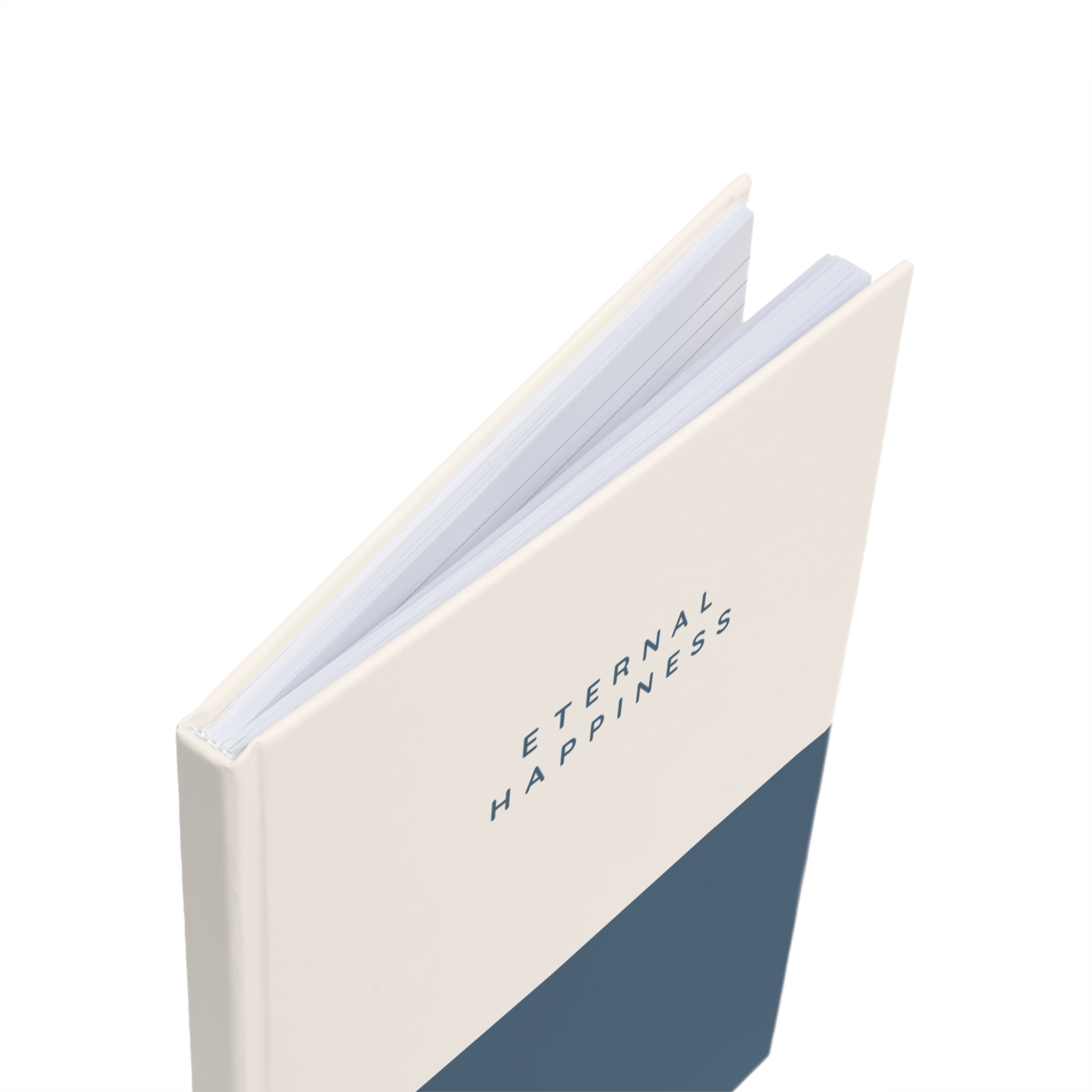 Eternal Happiness 2026 A5 Minimal Blue Hardback Journal - Image 4