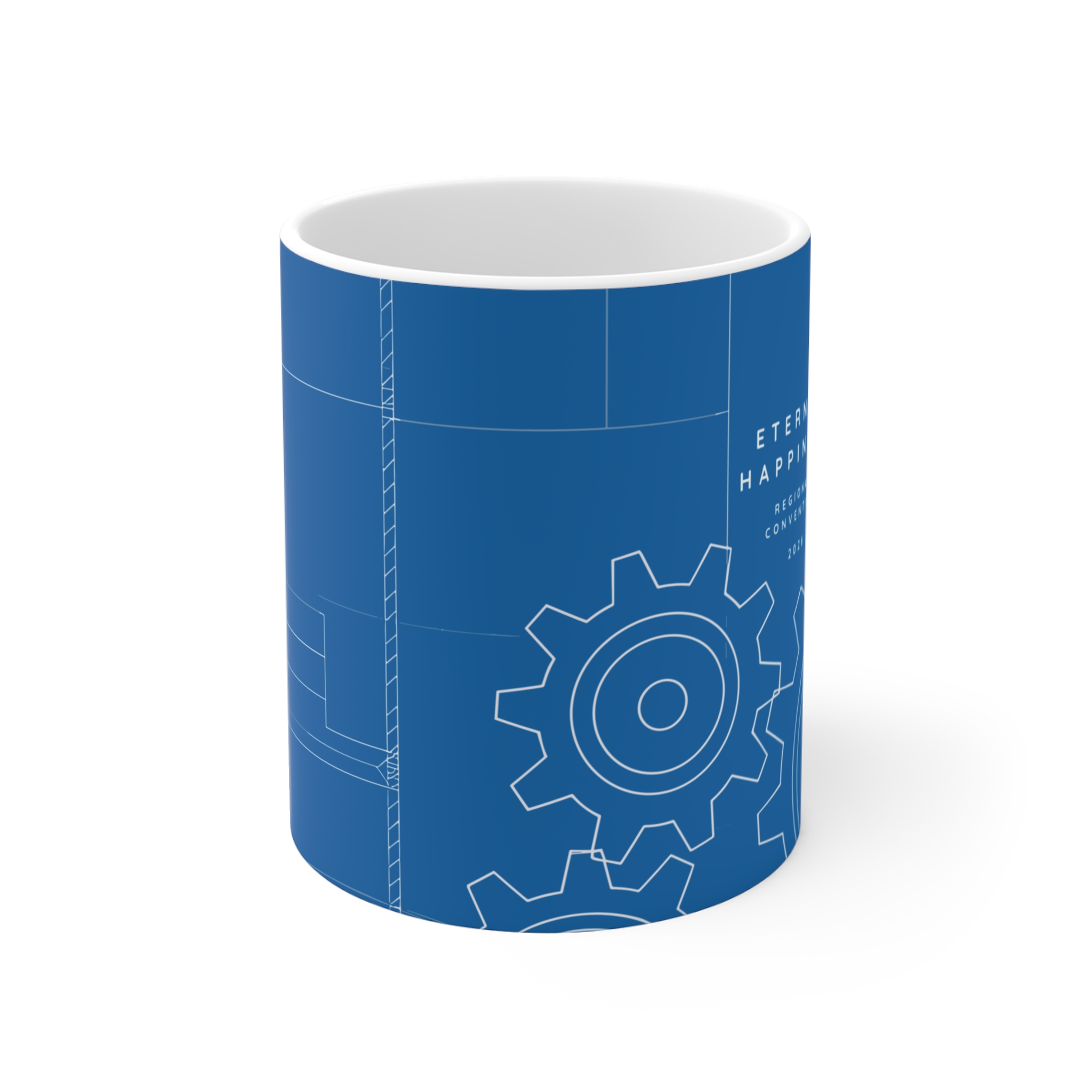 Eternal Happiness 2026 Convention Gear Blue Design Mug - Image 2