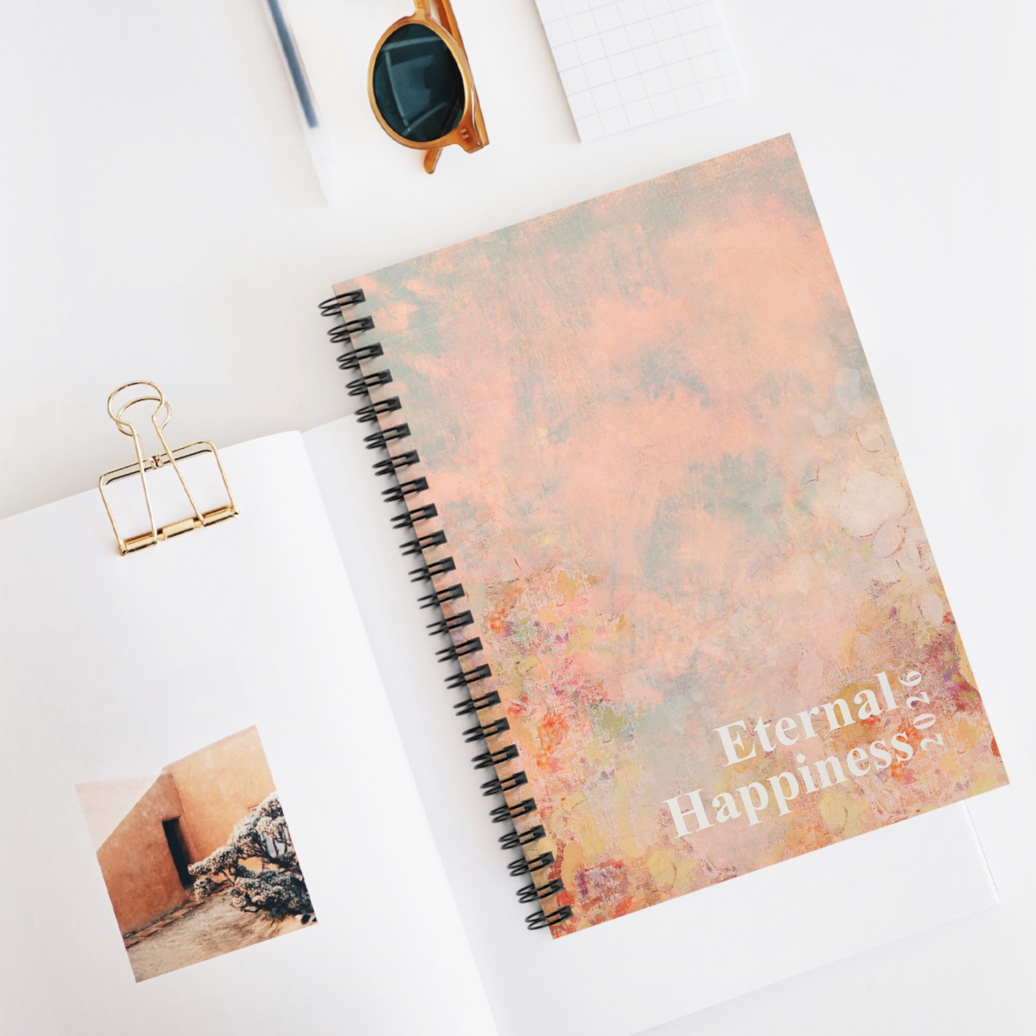 Eternal Happiness 2026 Spiral Bound Abstract Notebook - Image 5
