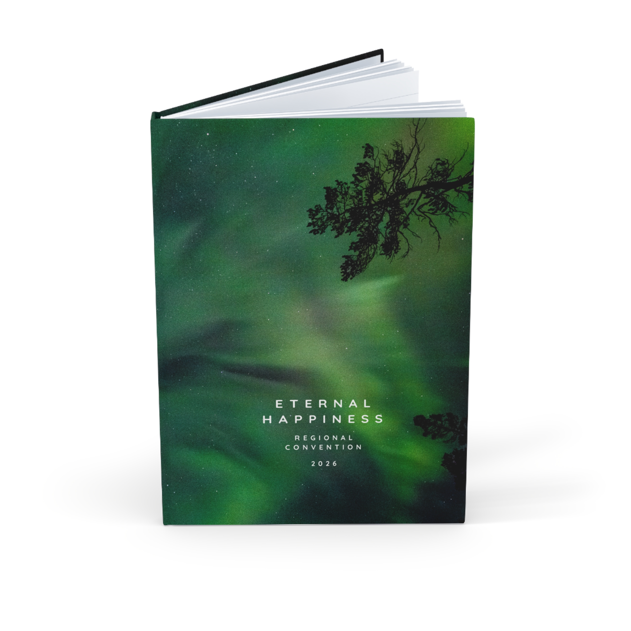 Eternal Happiness 2026 A5 Northern Lights Hardback Journal - Image 3