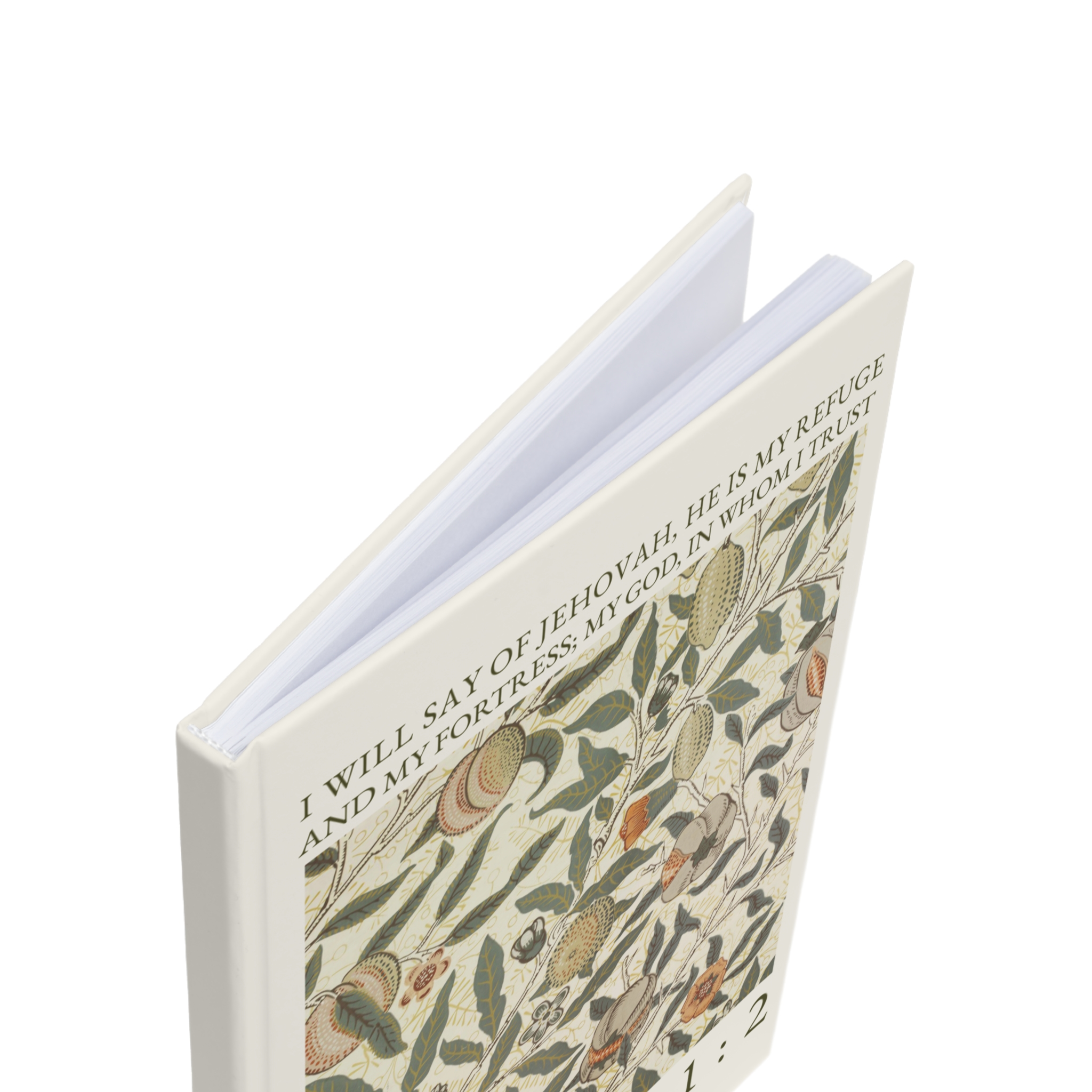 "My Refuge & My Fortress", Classic A5 Hardback Journal / Notebook - Image 3