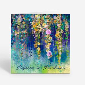 Rejoice in the hope christian greeting card
