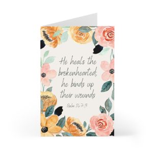 "He Heals the Brokenhearted", Comfort Card