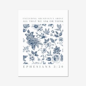 Exceedingly abundantly beyond all things we ask scripture print