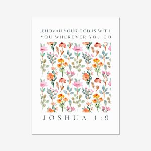 "God Is With You", Scripture Print