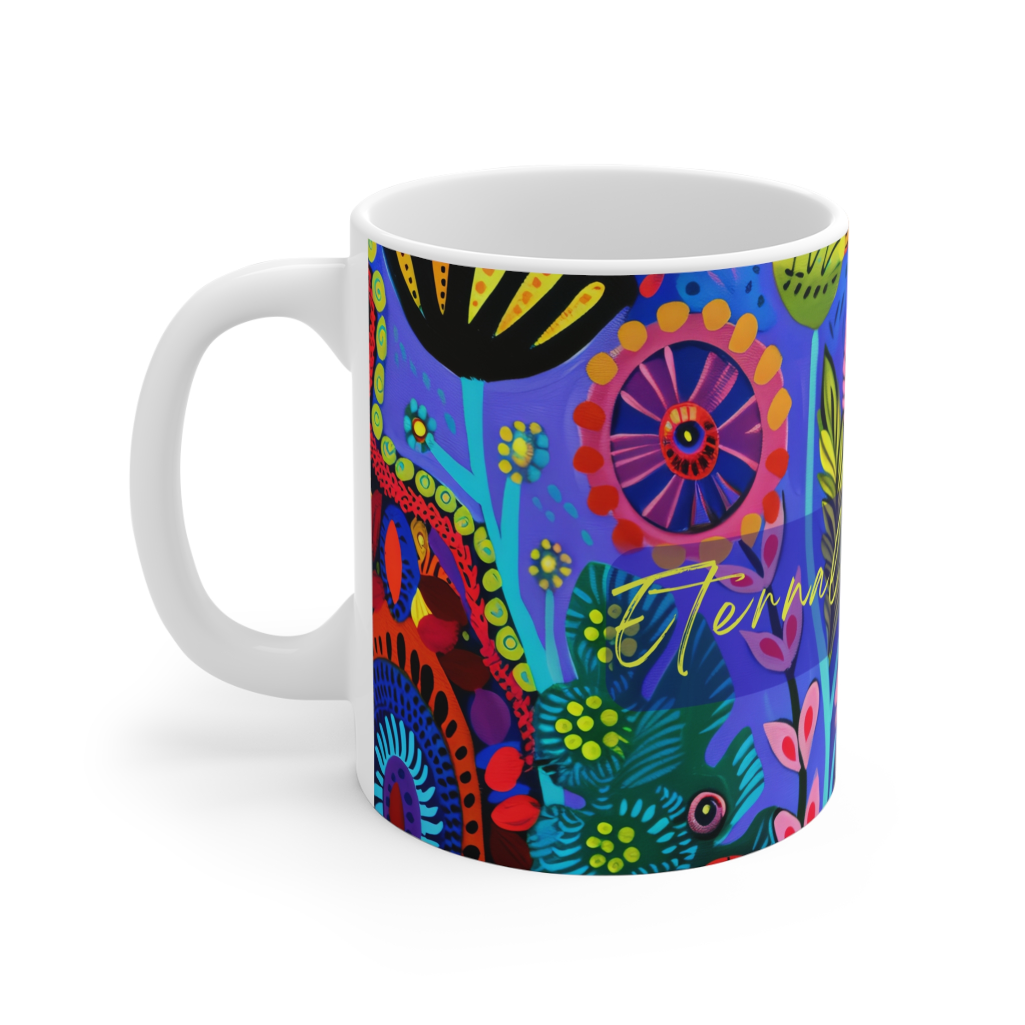 Eternal Happiness 2026 Convention Bright Floral Mug - Image 3