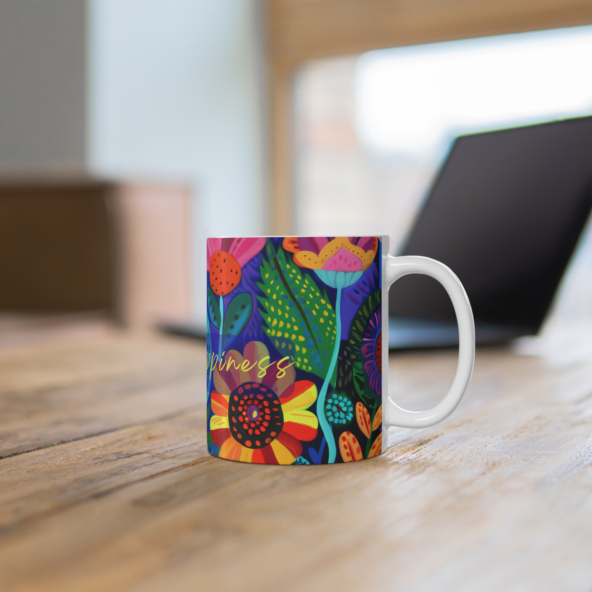 Eternal Happiness 2026 Convention Bright Floral Mug - Image 5