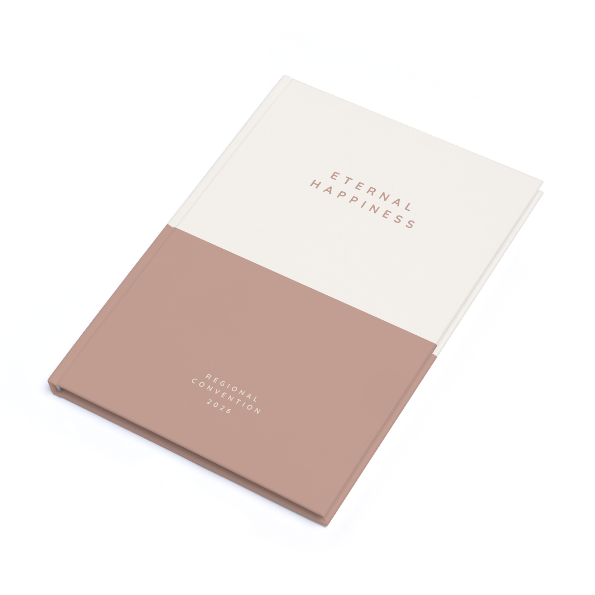 Eternal Happiness 2026 A5 Minimal Pink Hardback Journal - Image 6