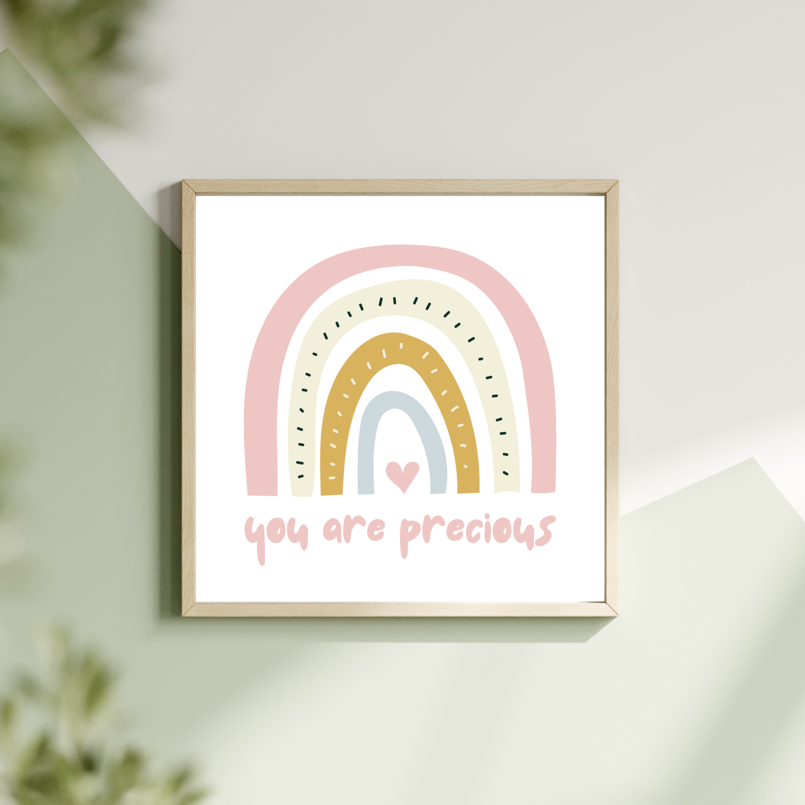 Christian Wall Art Nursery Print JW