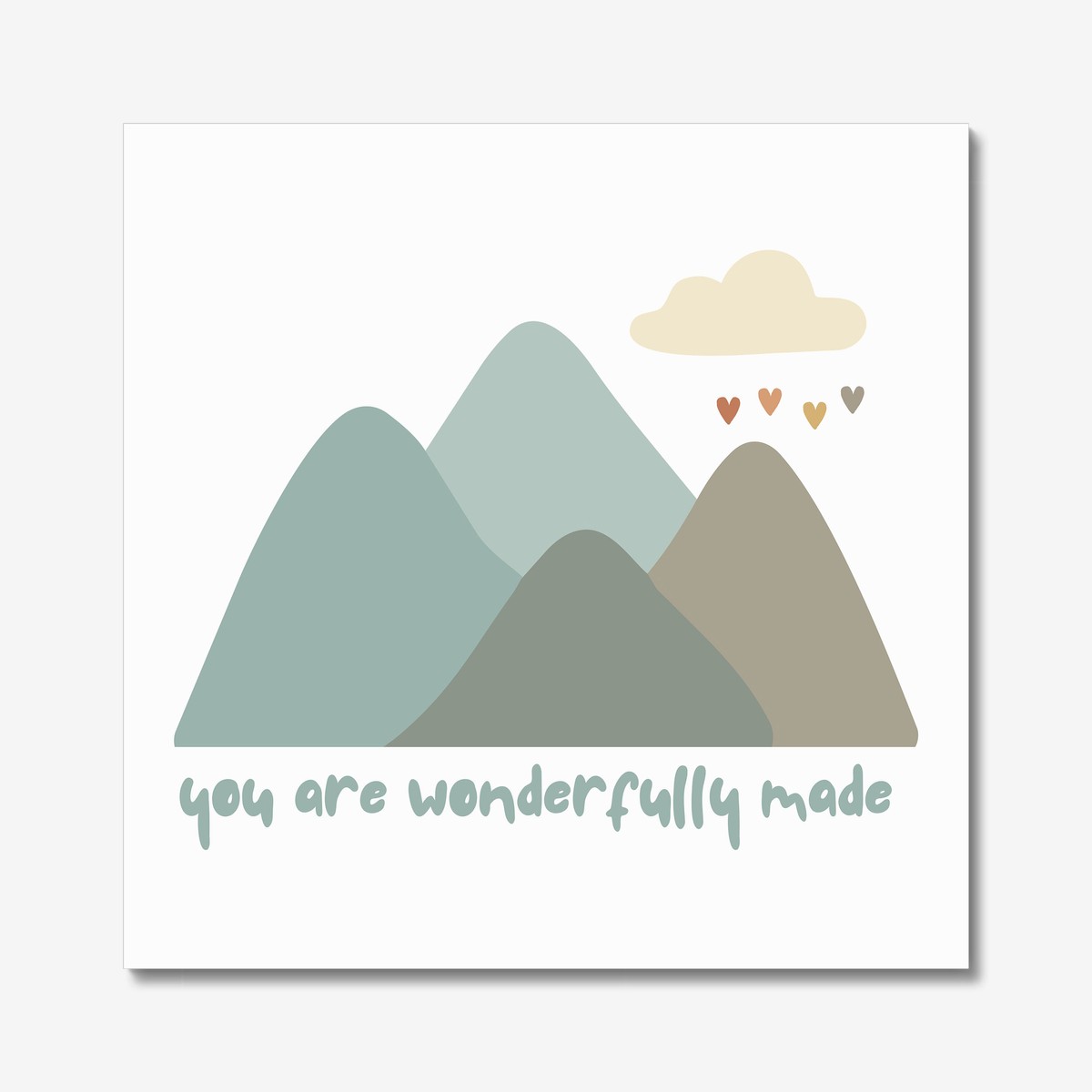 "You Are Wonderfully Made", Mountain Nursery Print - Image 2