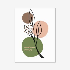 Thankfulness Abstract Wall Art
