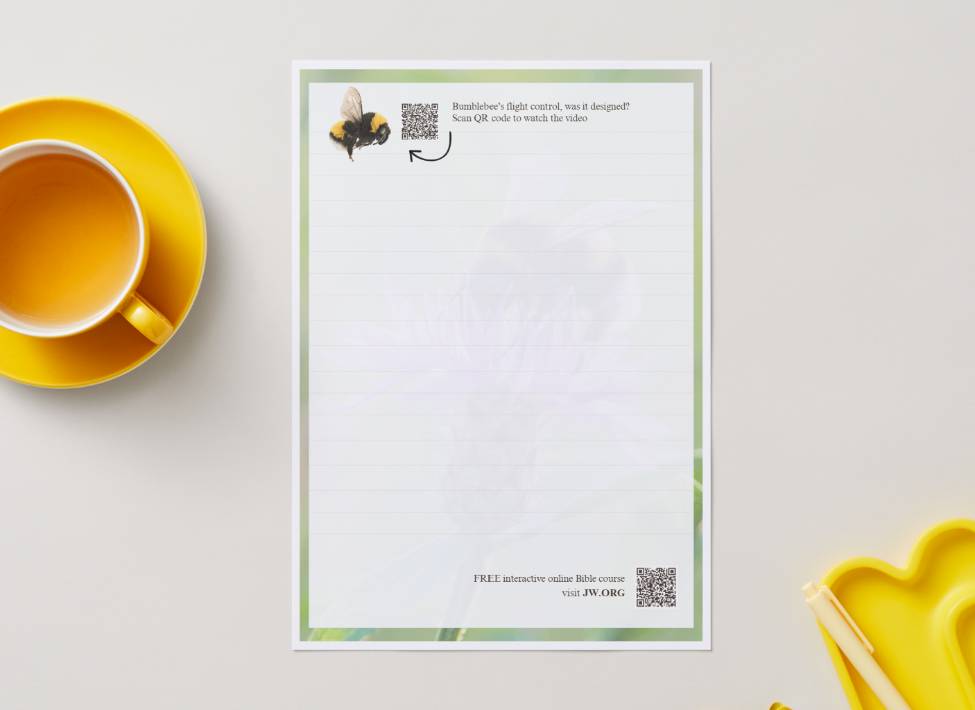 Ministry Letter Writing Templates – Nature & Design Printable Pack (A4 PDF) - Image 3