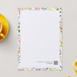 Ministry Letter Writing Templates – Floral Frames Printable Pack (A4 PDF)