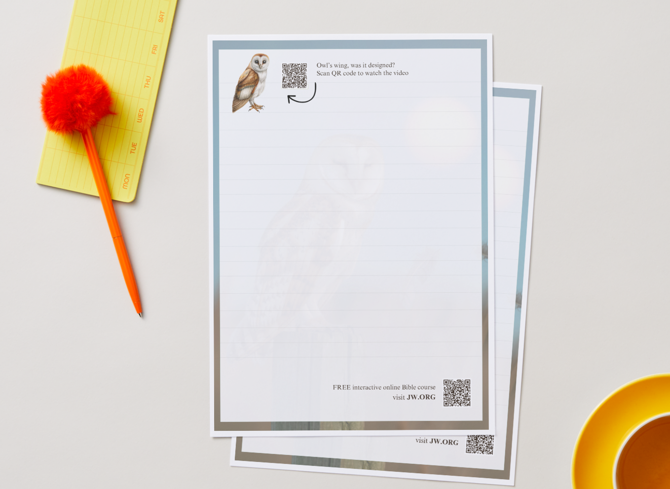 Ministry Letter Writing Templates – Nature & Design Printable Pack (A4 PDF) - Image 2