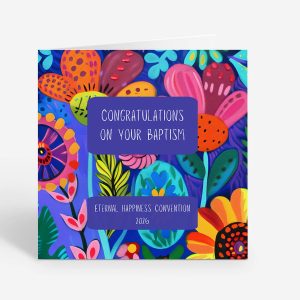 JW Convention 2026 Eternal Happiness Baptism Card